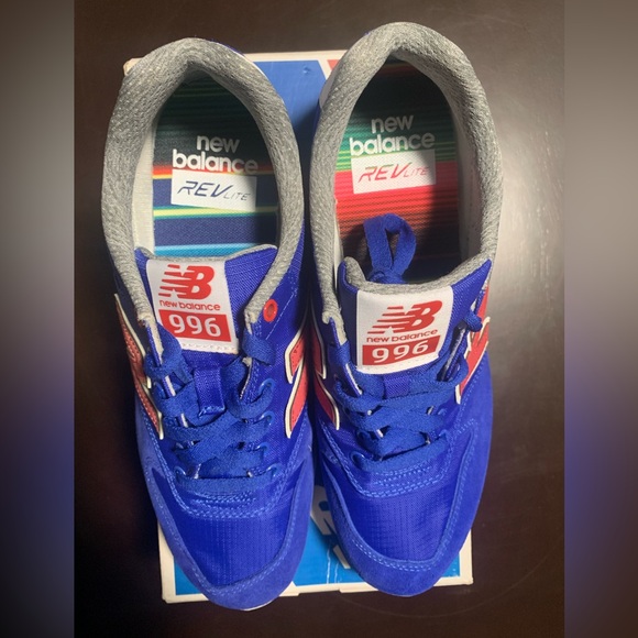 New Balance Lifestyle Mode De Vie 996 Blue/Red NWB - Men’s Size 7 - Picture 6 of 8